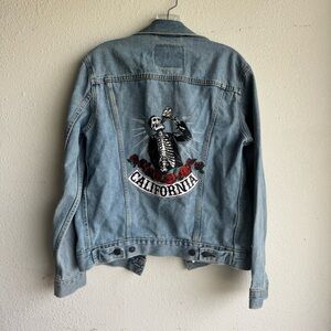 Levi's x G-Eazy "Made in California" tour Light Blue Denim Trucker Jacket size S